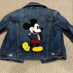 GAP Mickey Mouse Denim Jacket SZ: 3T